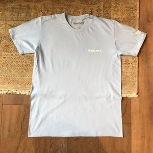 simms Shirts - Simms T Shirt (Light Blue, Large) simms Shirts - Simms T Shirt (Light Blue, Large)